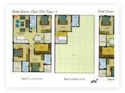 Pen House Plan Flat